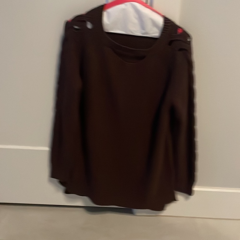 Altard State, brown cable knit sweater, size medium